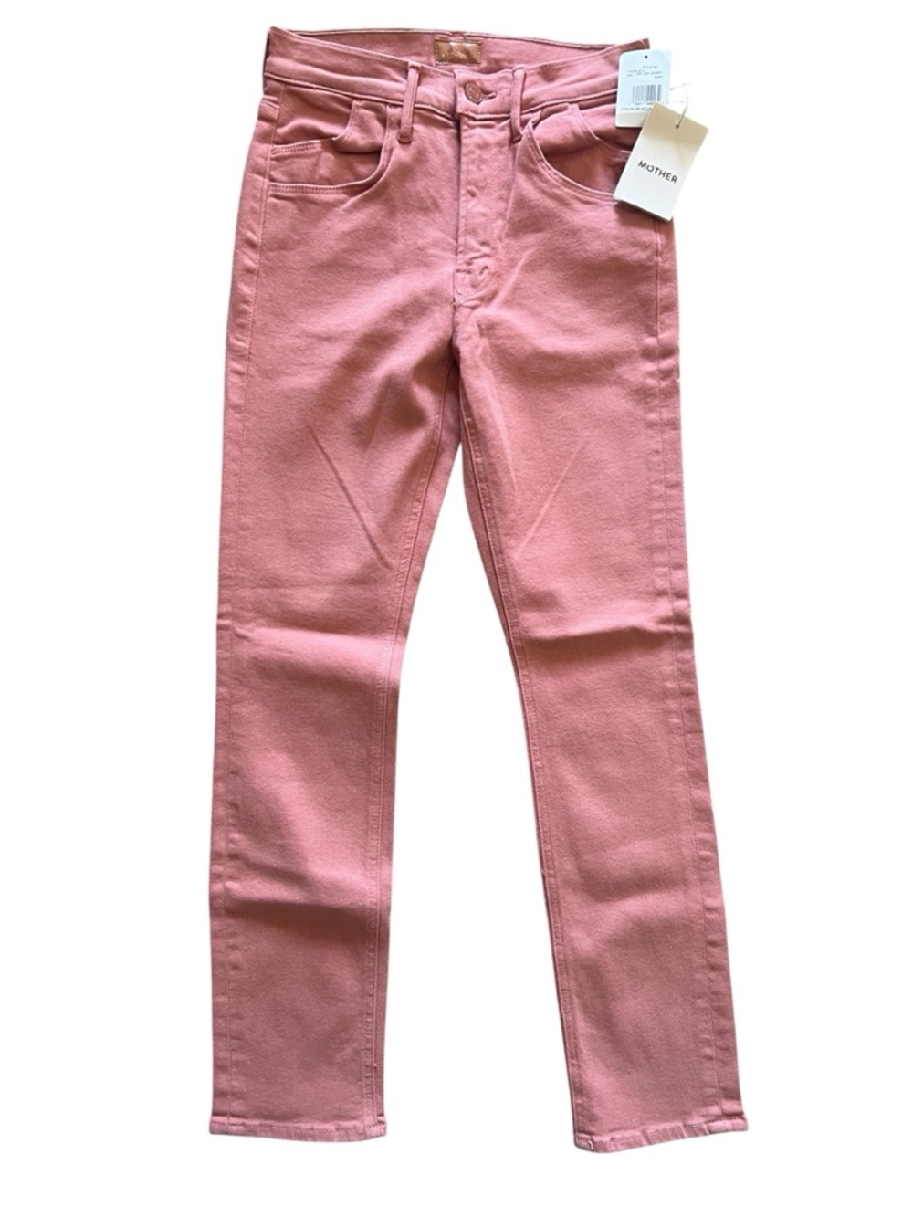 Mother The Stash Mid Rise Dazzler Ankle Pink Denim Jeans | Size 26 NWT